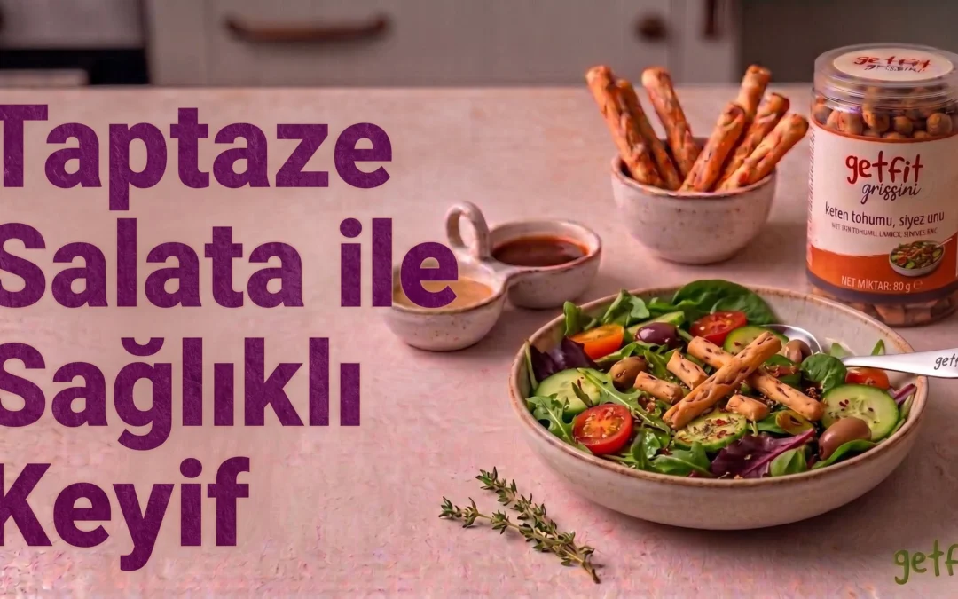 Taze Sebzeli Grissini Salatası